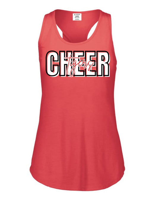 Whitwell Tigers Cheer Racerback Tank - Red