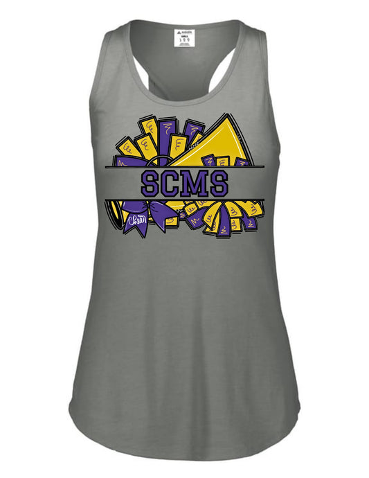 Sequatchie County SCHS Cheer Racerback Tank - Gray