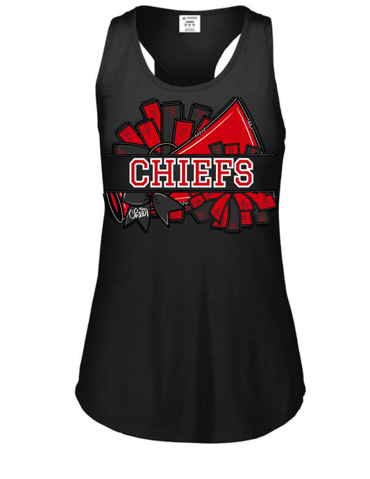 North Jackson Cheer Chiefs Racerback Tank - Black