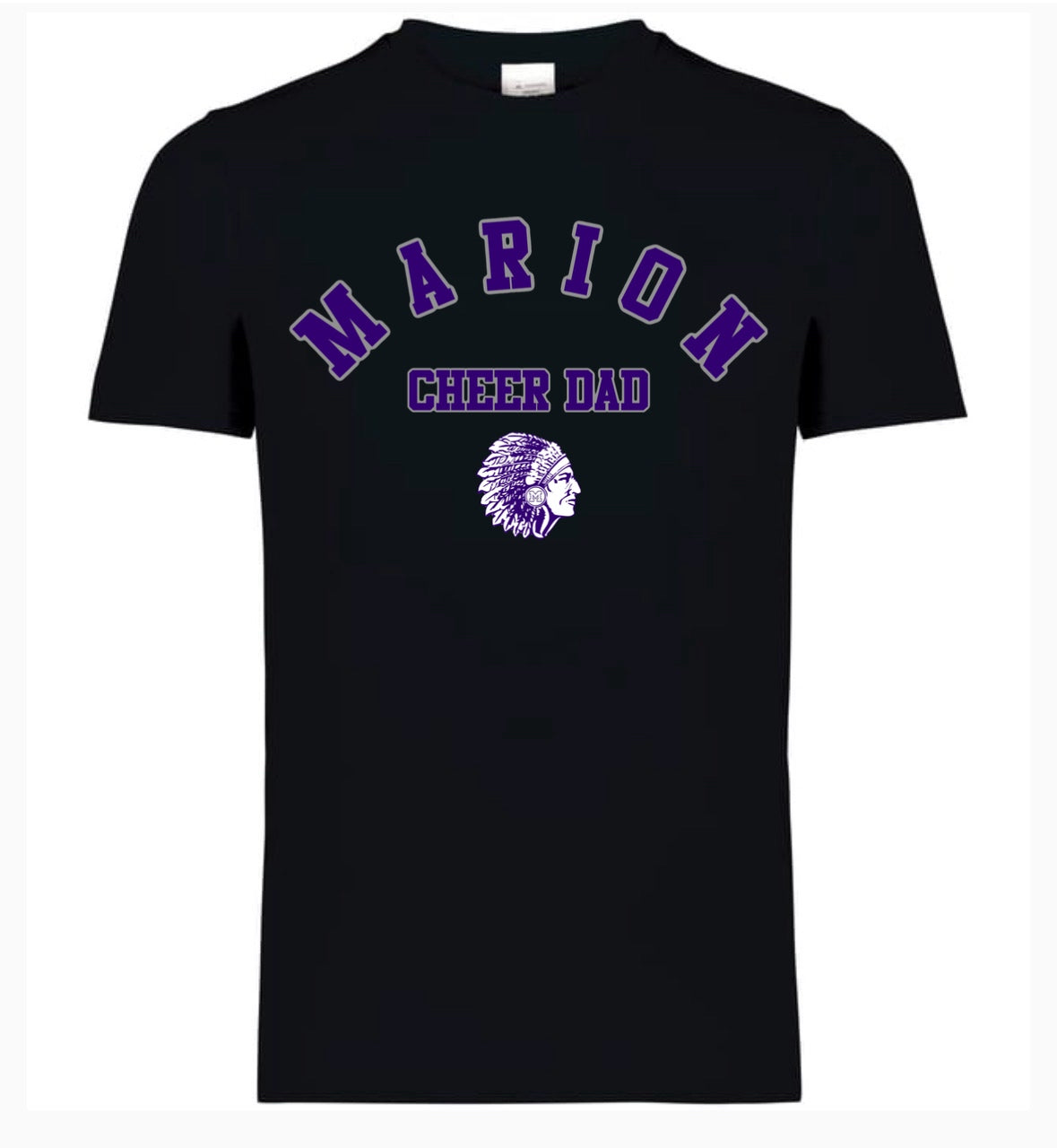 Marion Warriors Cheer Dad T-Shirt - Black