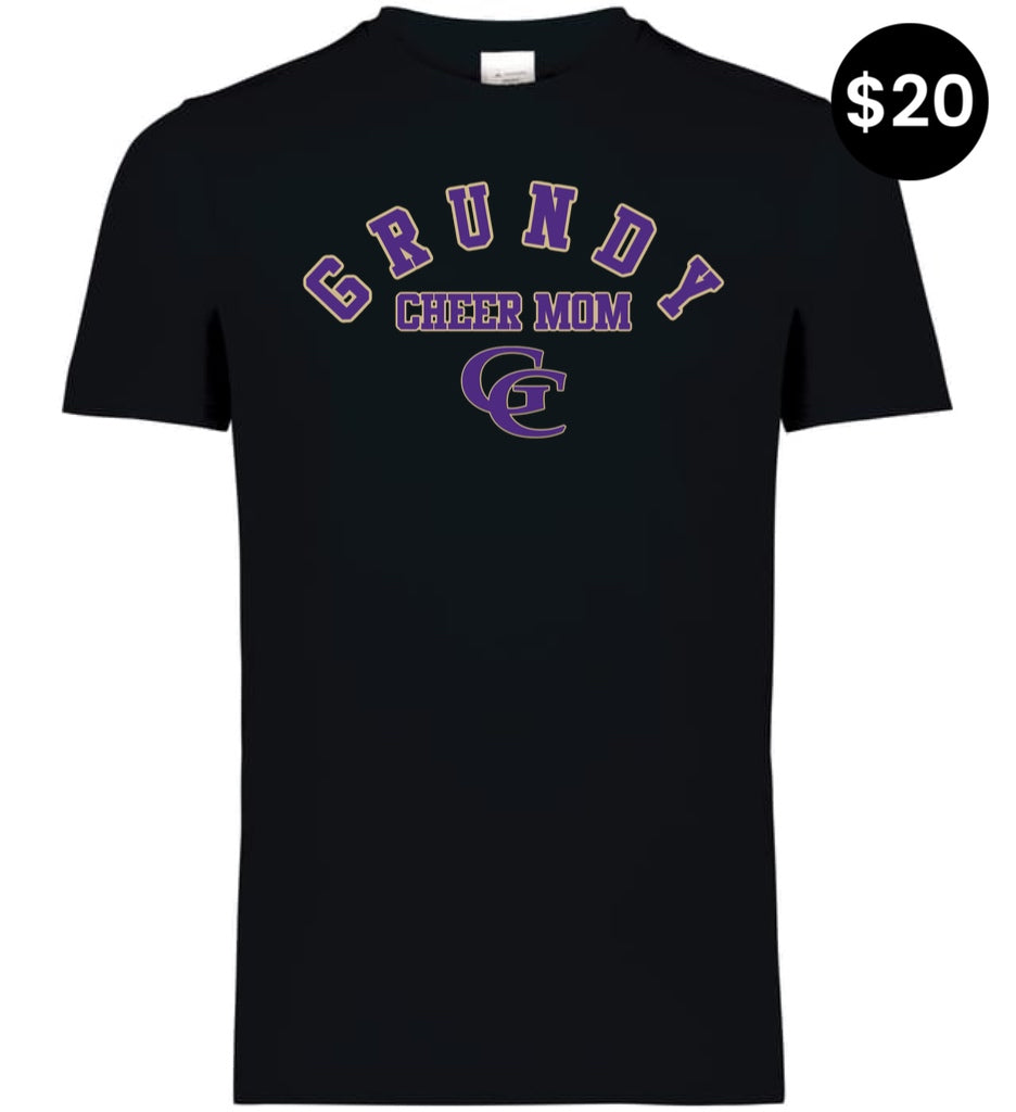 Grundy County Yellowjackets Cheer Mom T-Shirt