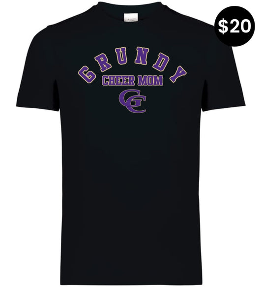 Grundy County Yellowjackets Cheer Mom T-Shirt