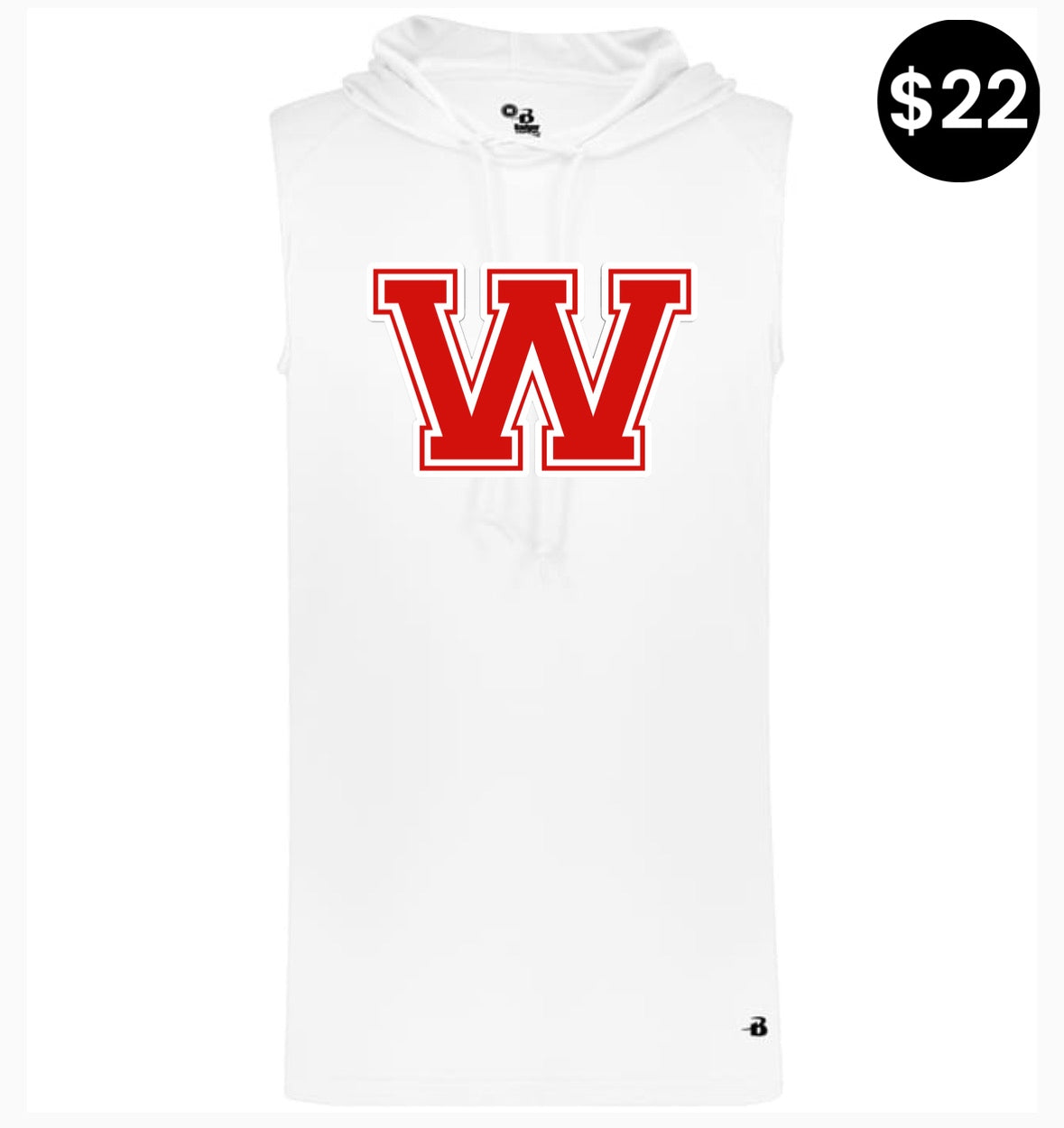 Whitwell Sleeveless Hoodie – (Block W)