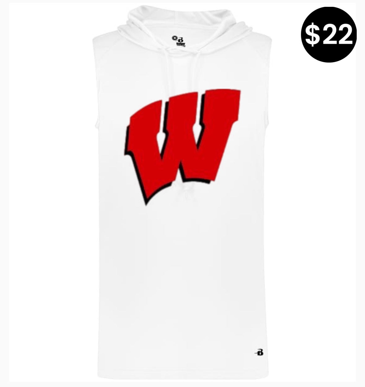 Whitwell Sleeveless Hoodie – (Script W)