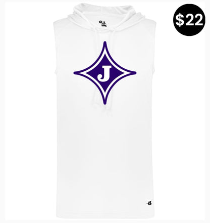 Jasper Middle School J Logo Sleeveless Hoodie