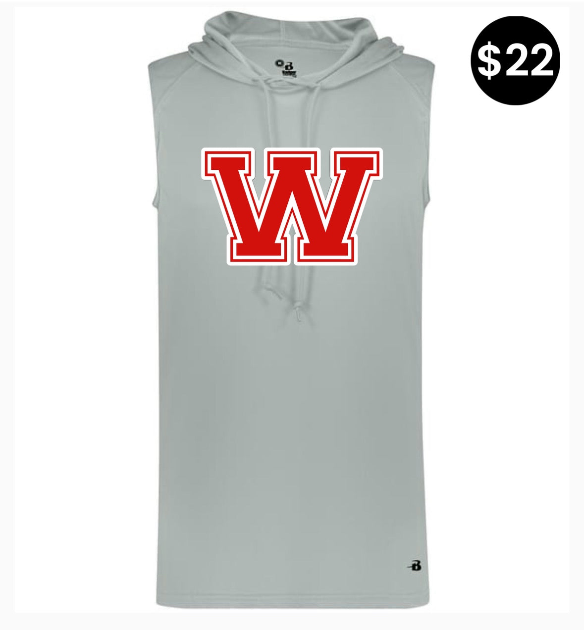 Whitwell Sleeveless Hoodie – (Block W)