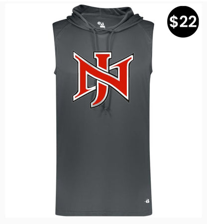 North Jackson NJ Logo Sleeveless Hoodie