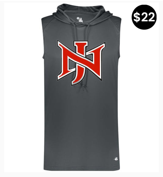 North Jackson NJ Logo Sleeveless Hoodie