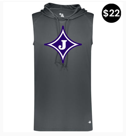 Jasper Middle School J Logo Sleeveless Hoodie
