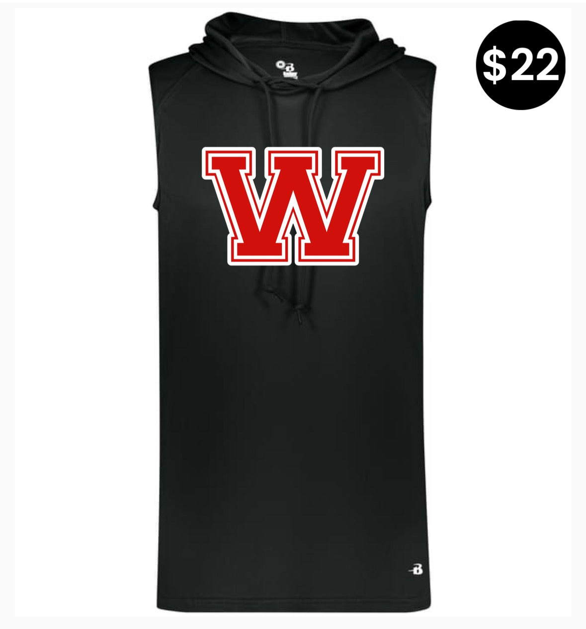 Whitwell Sleeveless Hoodie – (Block W)