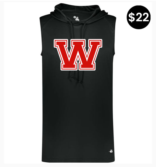 Whitwell Sleeveless Hoodie – (Block W)