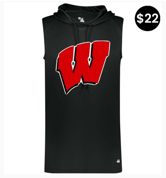 Whitwell Sleeveless Hoodie – (Script W)