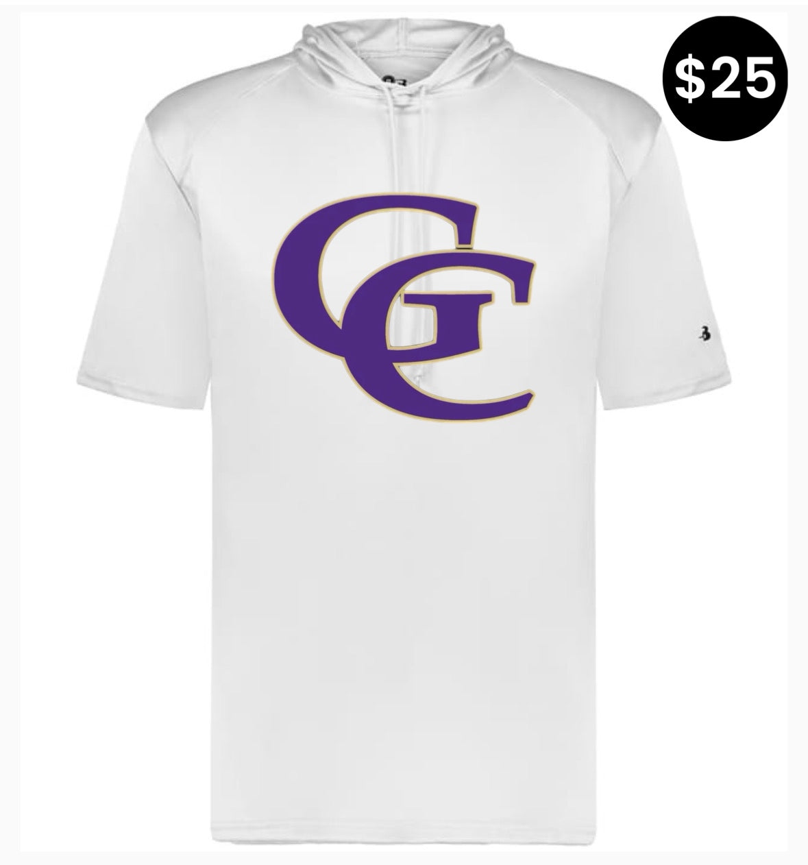 Grundy County GC Logo Short Sleeve Hoodie