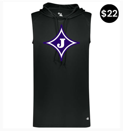 Jasper Middle School J Logo Sleeveless Hoodie