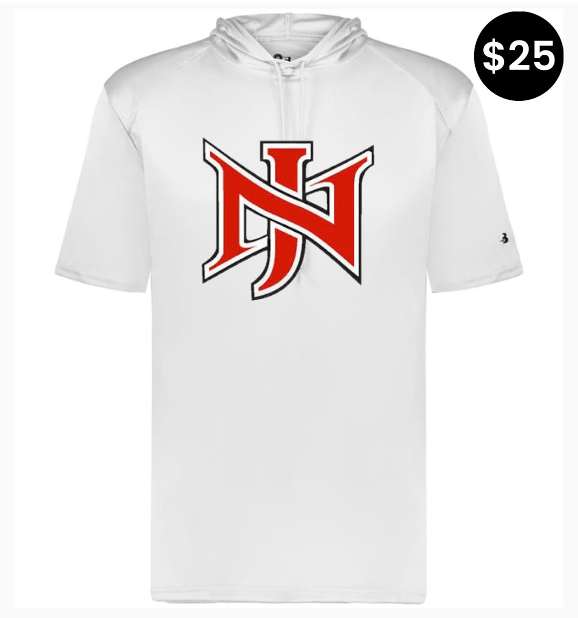 North Jackson NJ Logo Short Sleeve Hoodie
