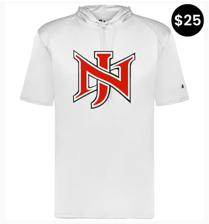 North Jackson NJ Logo Short Sleeve Hoodie