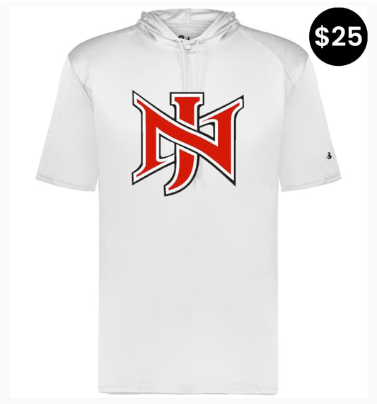 North Jackson NJ Logo Short Sleeve Hoodie