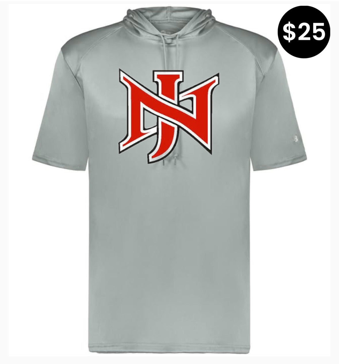 North Jackson NJ Logo Short Sleeve Hoodie