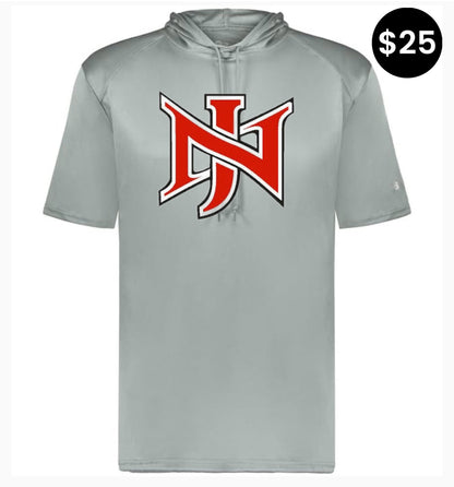 North Jackson NJ Logo Short Sleeve Hoodie