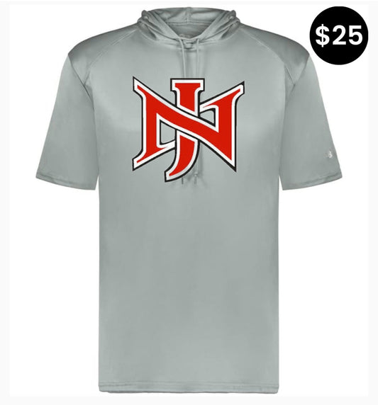 North Jackson NJ Logo Short Sleeve Hoodie