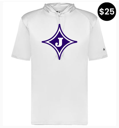 Jasper Middle School J Logo Short Sleeve Hoodie