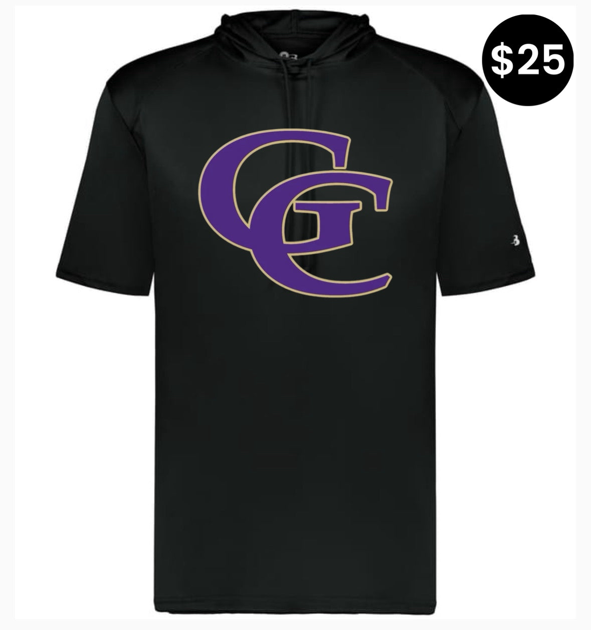 Grundy County GC Logo Short Sleeve Hoodie