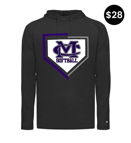 Marion County Softball Home Plate Hoodie