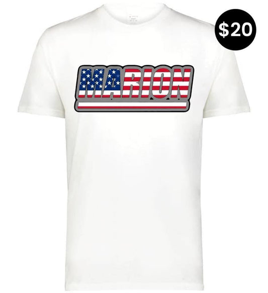 Marion Patriotic Stars & Stripes T-Shirt