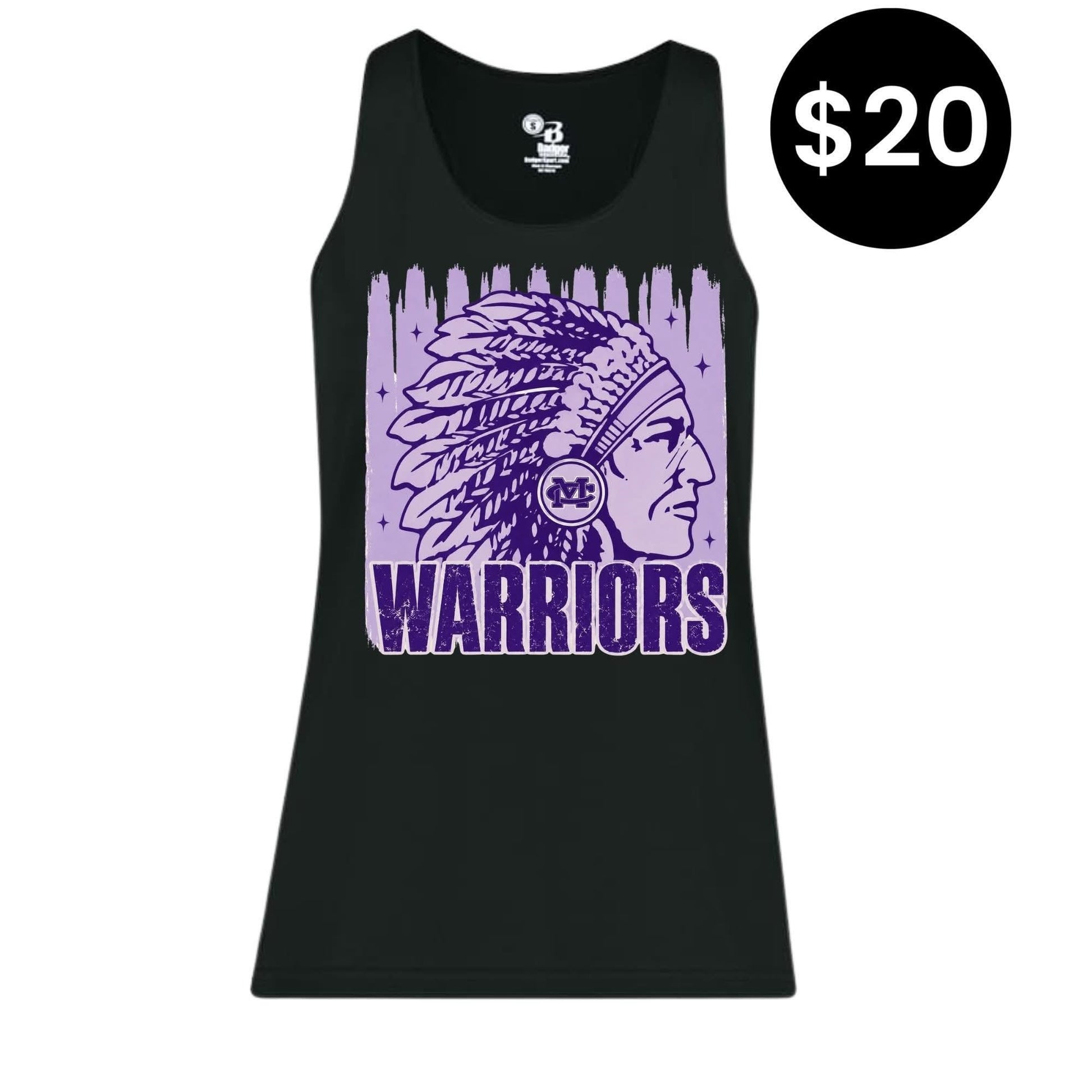 Marion Warriors Mascot Racerback Tank