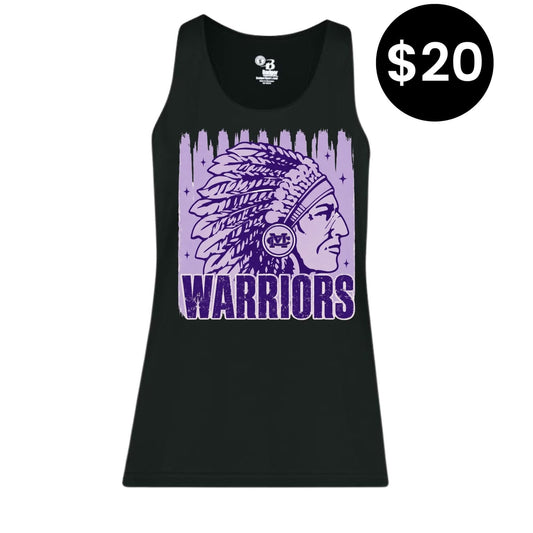 Marion Warriors Mascot Racerback Tank