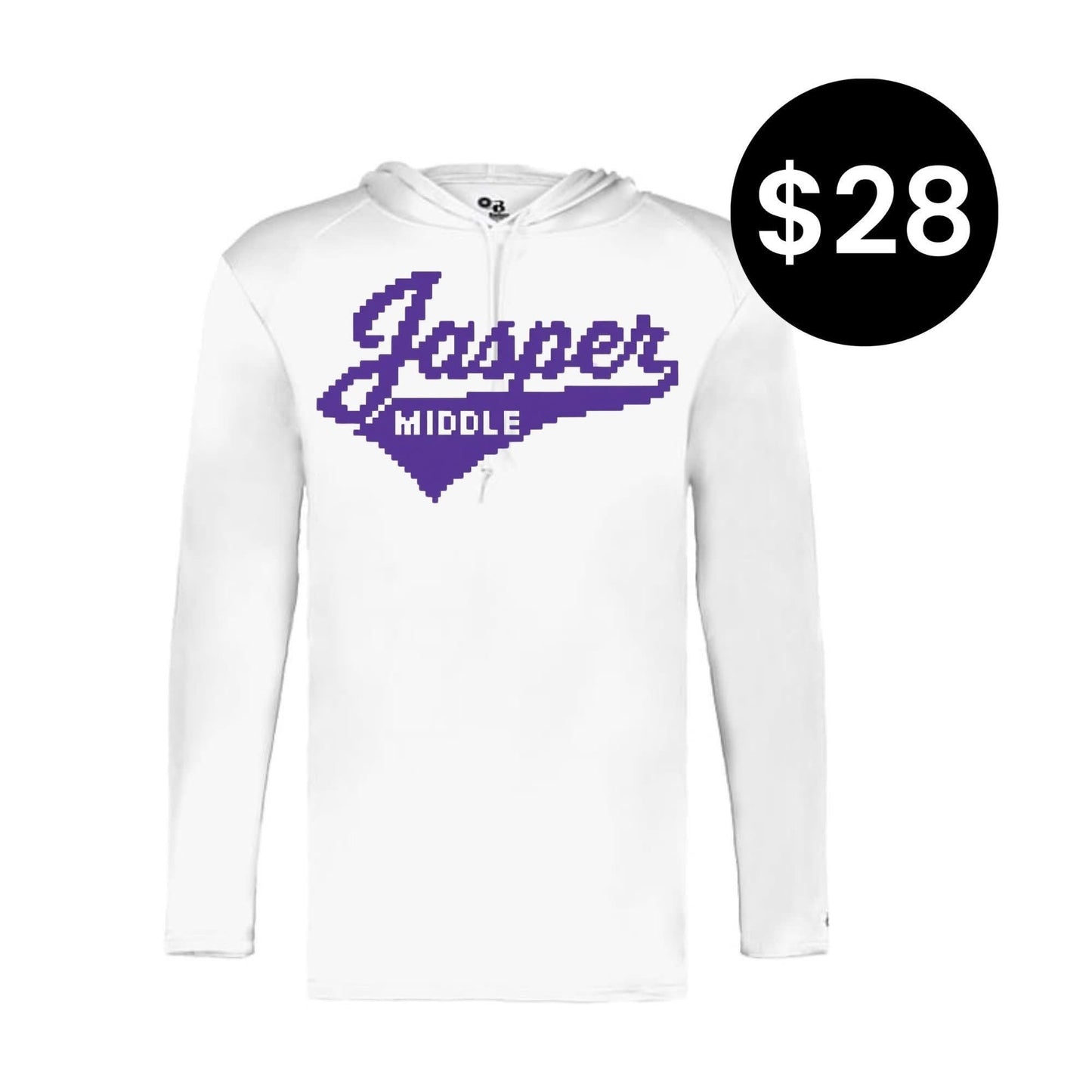 Jasper Middle 8-Bit B Core Long Sleeve Hoodie