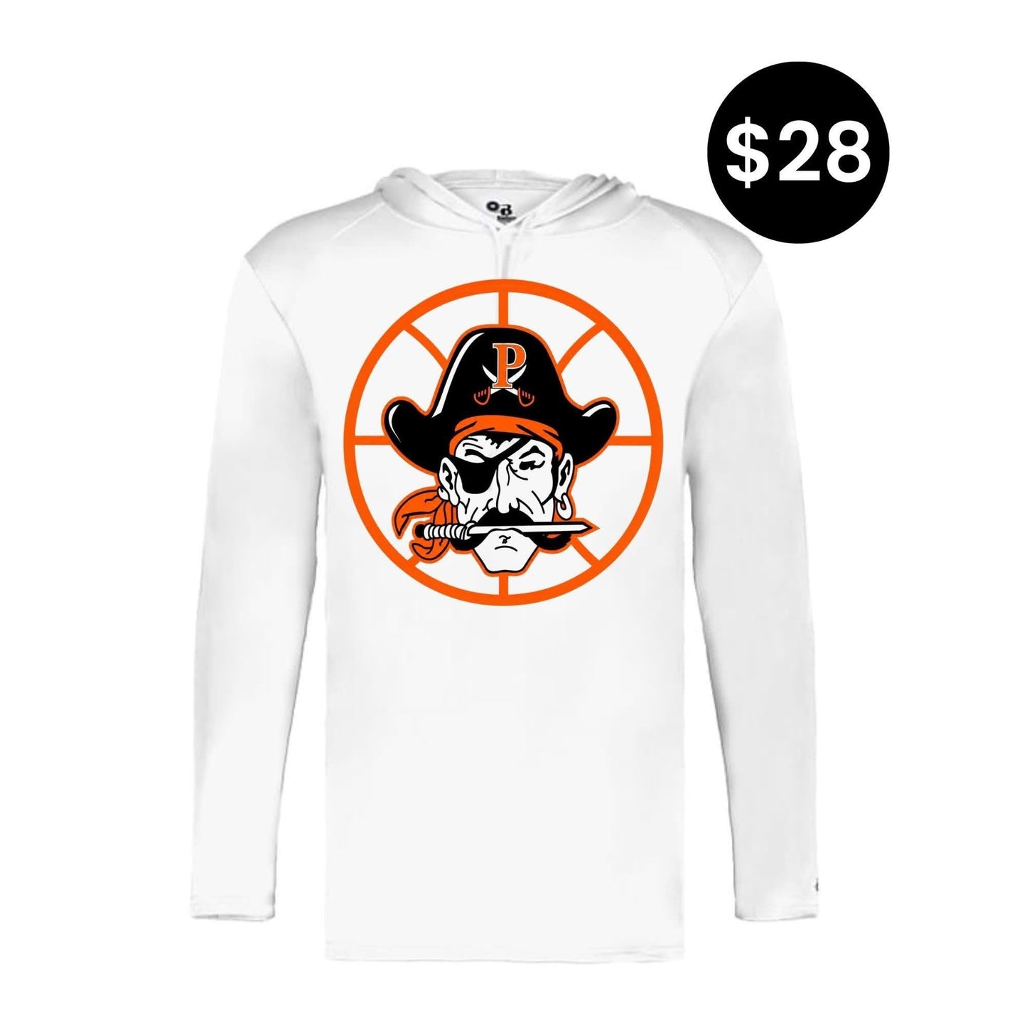 South Pittsburg Pirates Mascot Basketball Hoodie