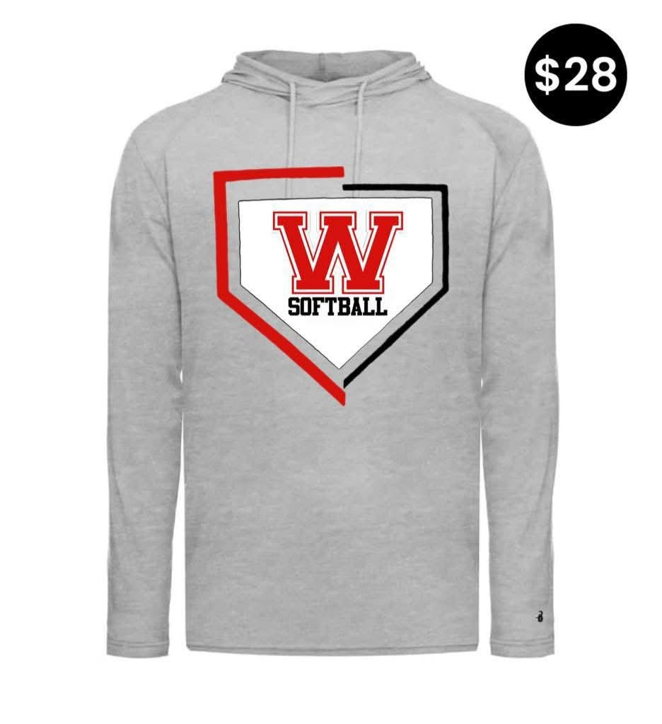 Block W Home Plate Softball Hoodie