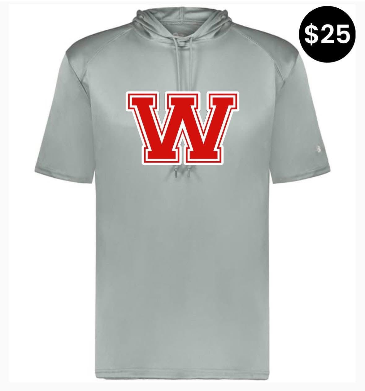 Whitwell Tigers W Short-Sleeve Hoodie - Silver
