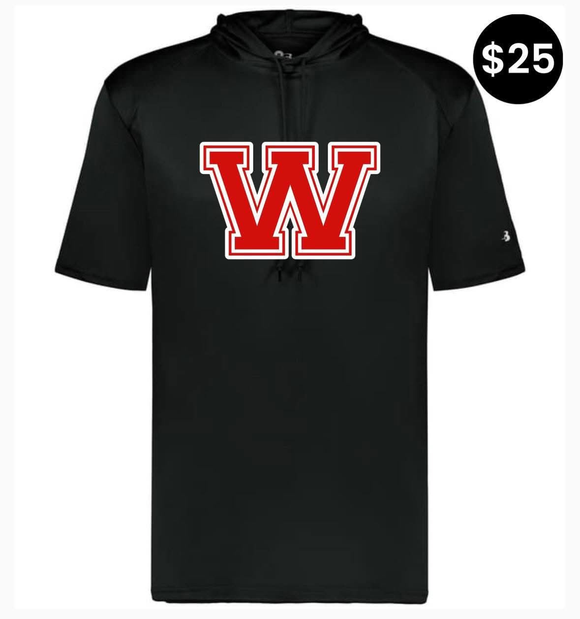 Whitwell Tigers W Short-Sleeve Hoodie - Black