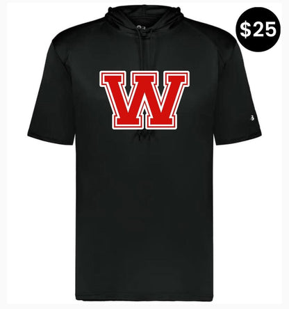 Whitwell Tigers W Short-Sleeve Hoodie - Black