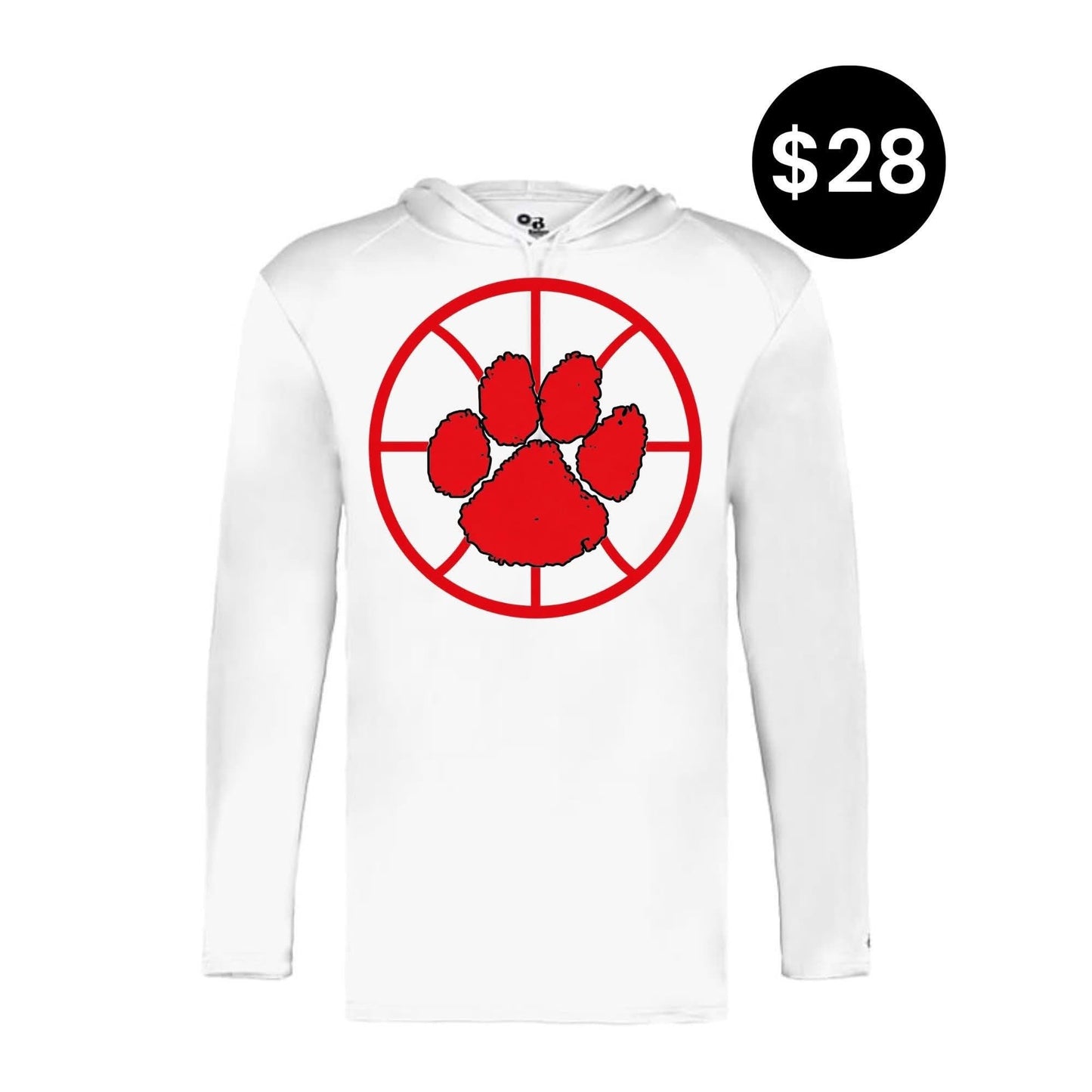 Whitwell Tigers Paw Basketball Hoodie