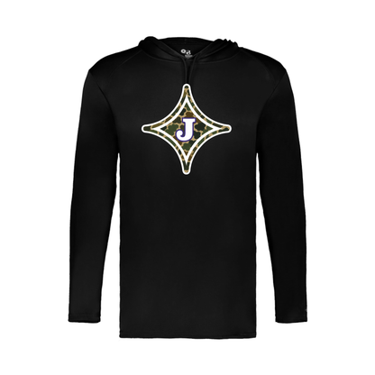 Jasper Camo Star Long-Sleeve Hoodie - Black