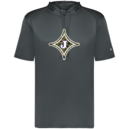 Jasper Camo Star Short-Sleeve Hoodie - Graphite