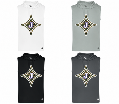 Jasper Camo Star Sleeveless Hoodie - Color Preview