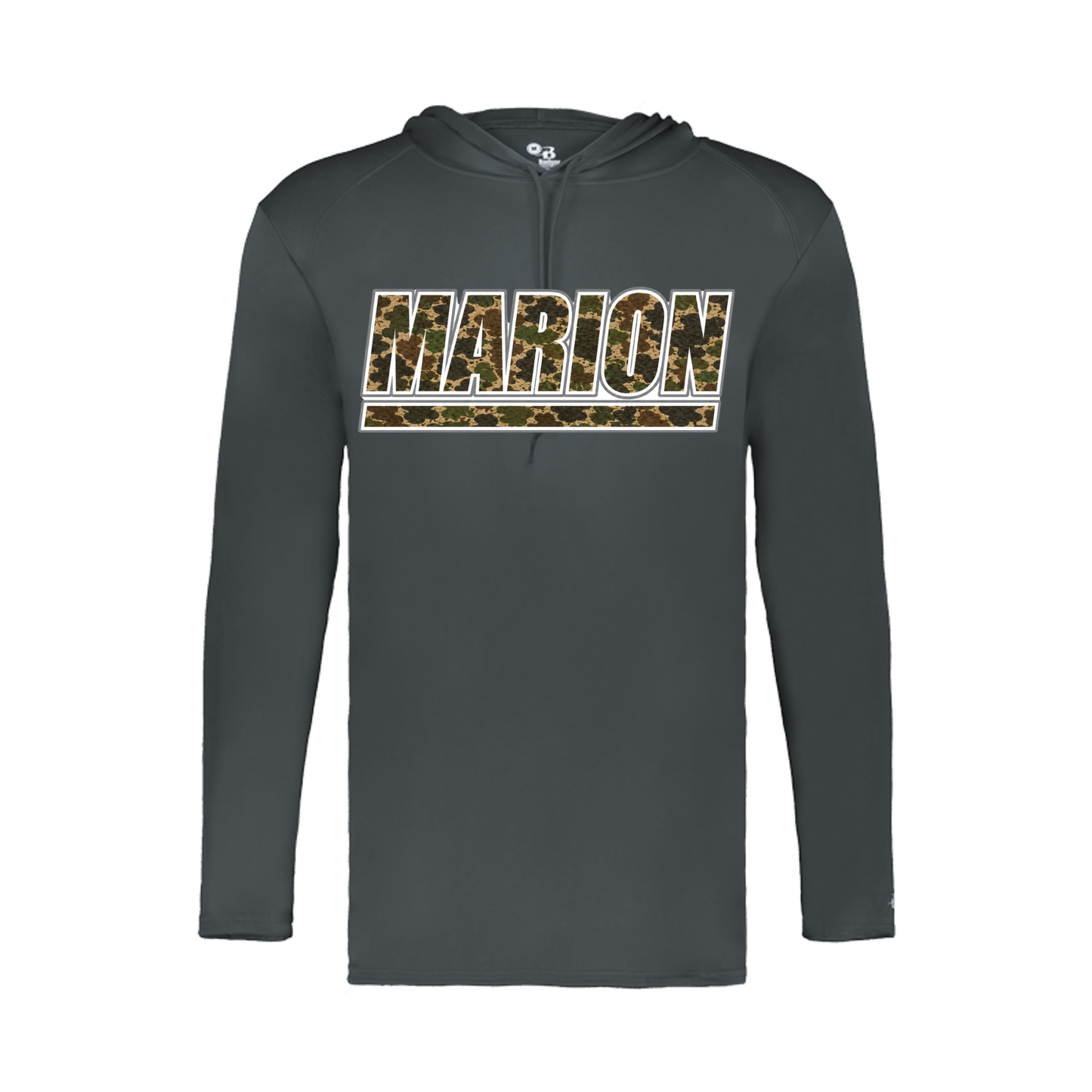 Marion Camo LS Hoodie - Graphite