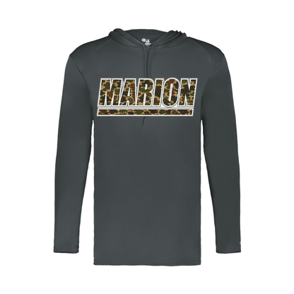 Marion Camo LS Hoodie - Graphite