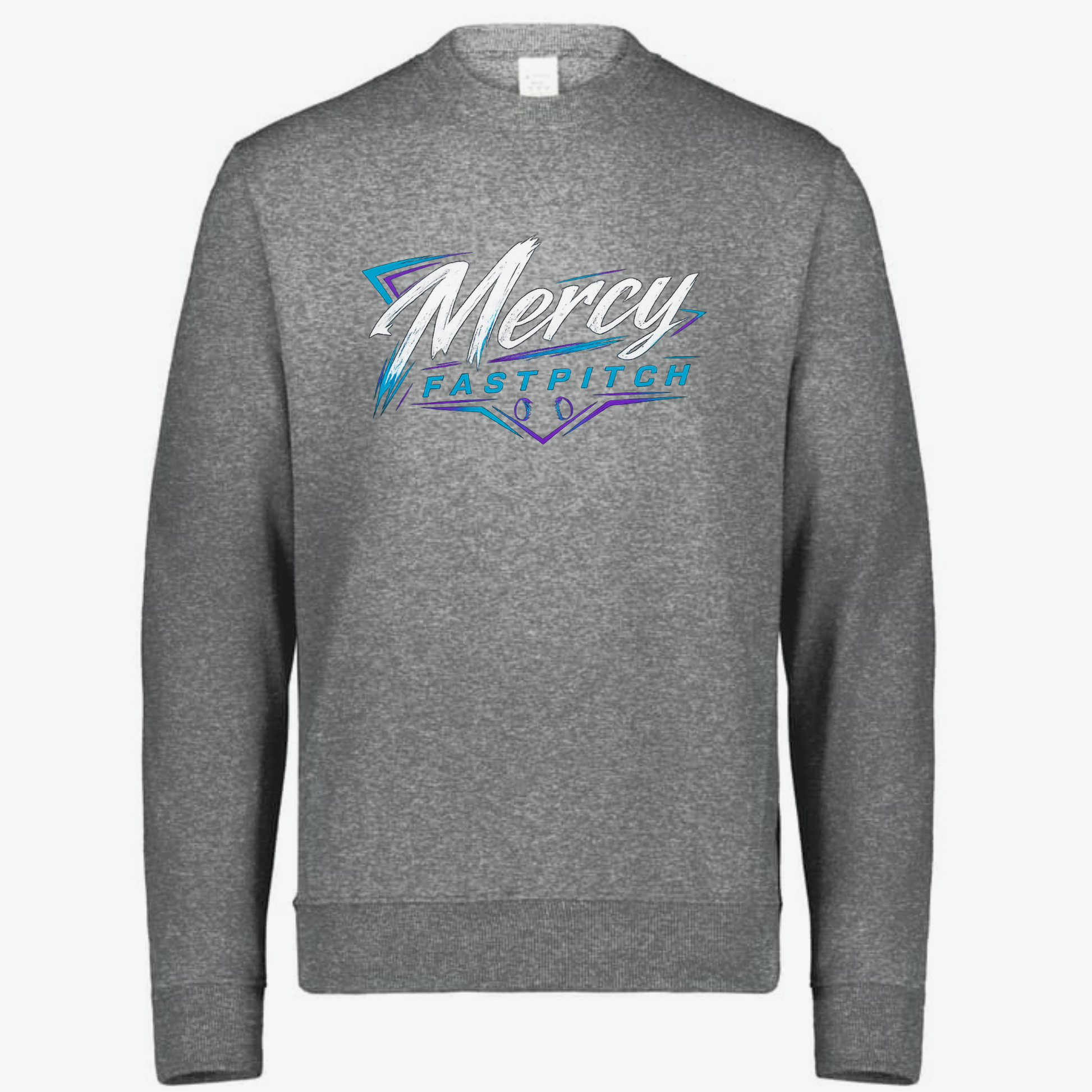 Mercy Fastpitch Crewneck Sweatshirt in Gray