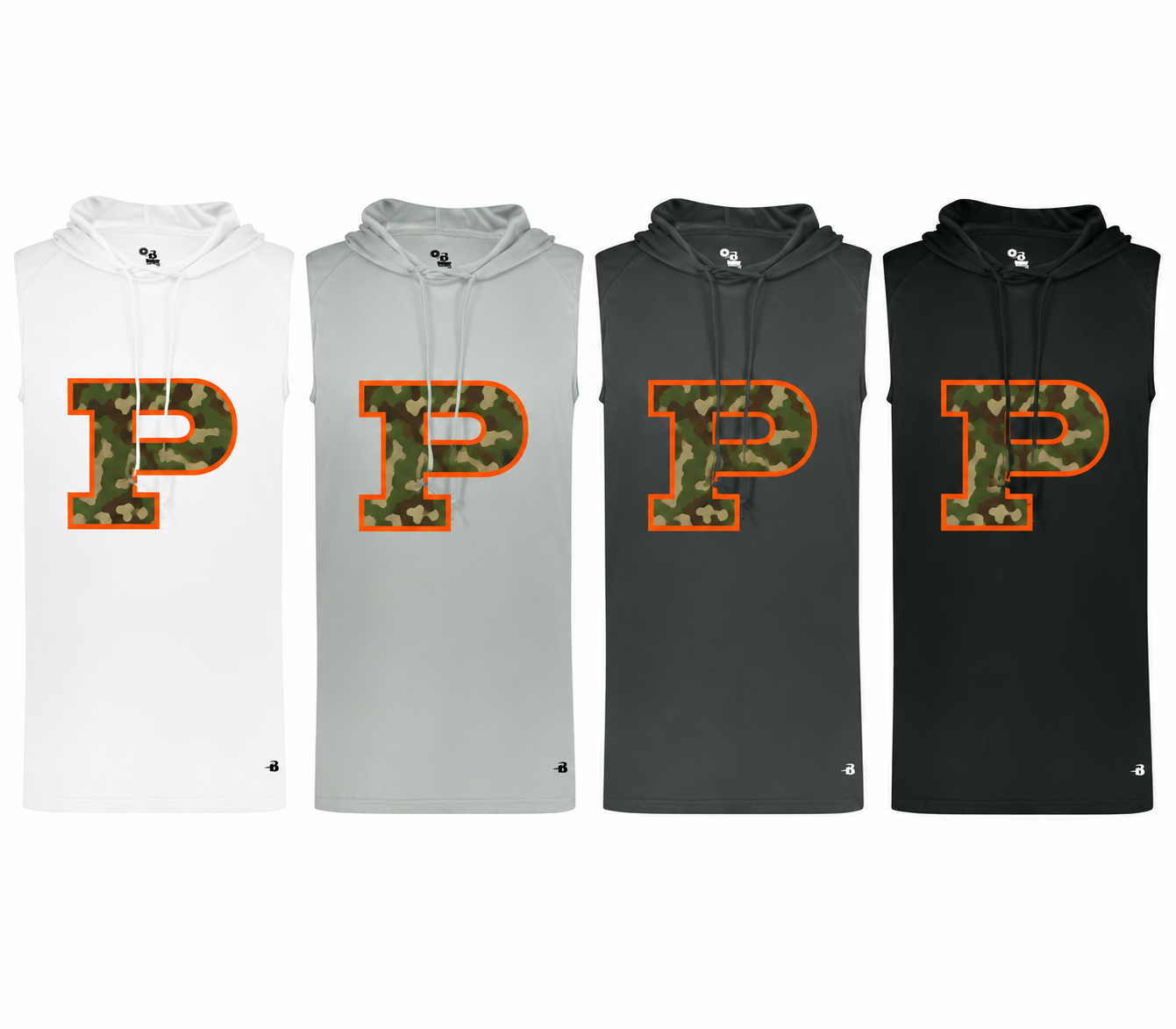 South Pittsburg Camo P Sleeveless Hoodie - Color Preview