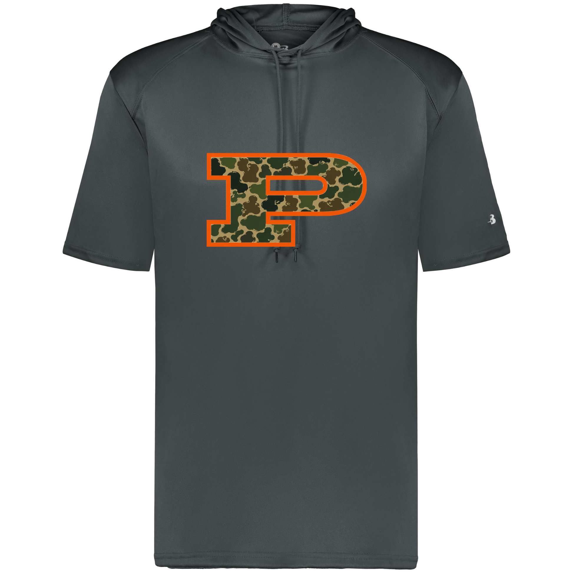 South Pittsburg Camo P Short-Sleeve Hoodie - Graphite