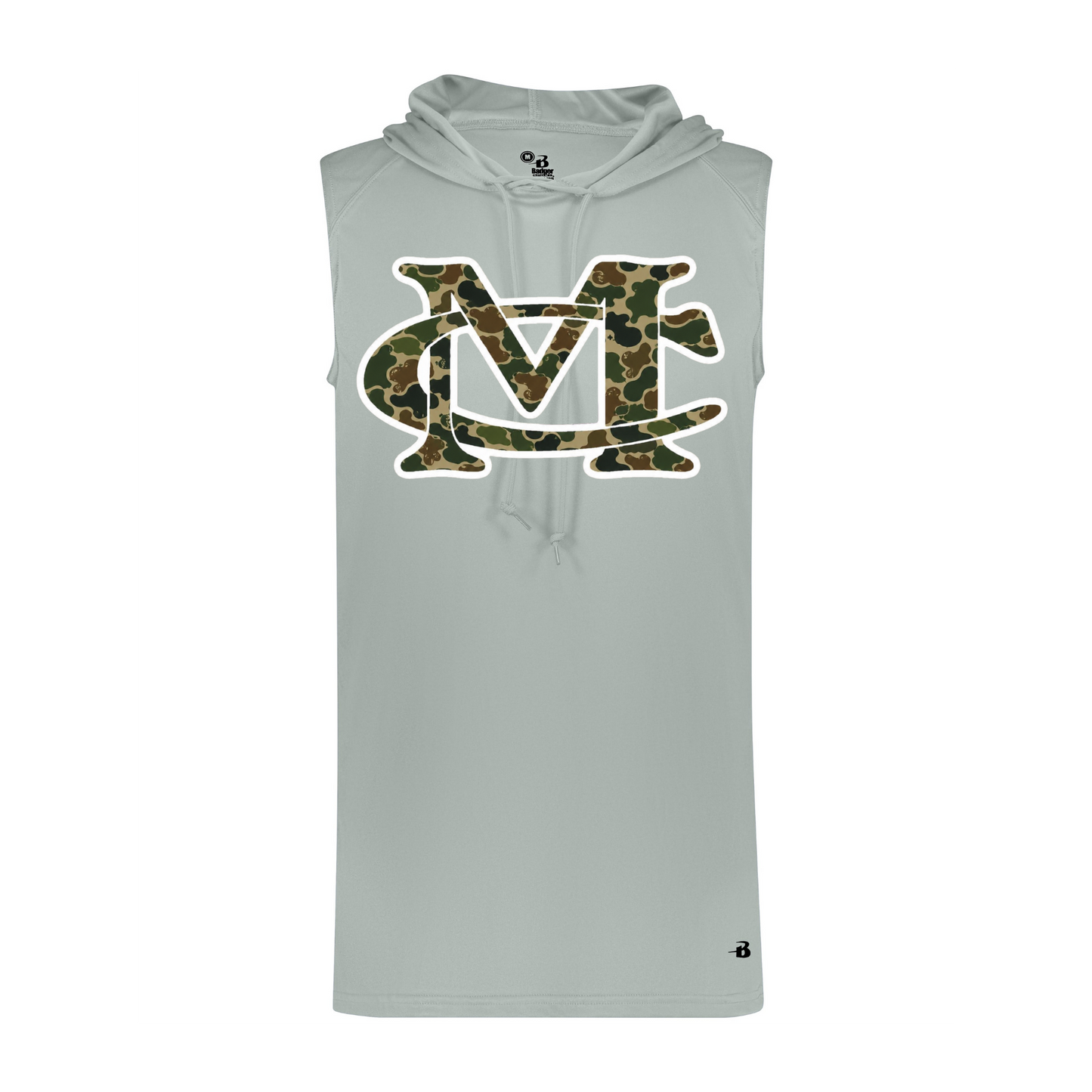 MC Duck Camo Sleeveless Hoodie - Silver