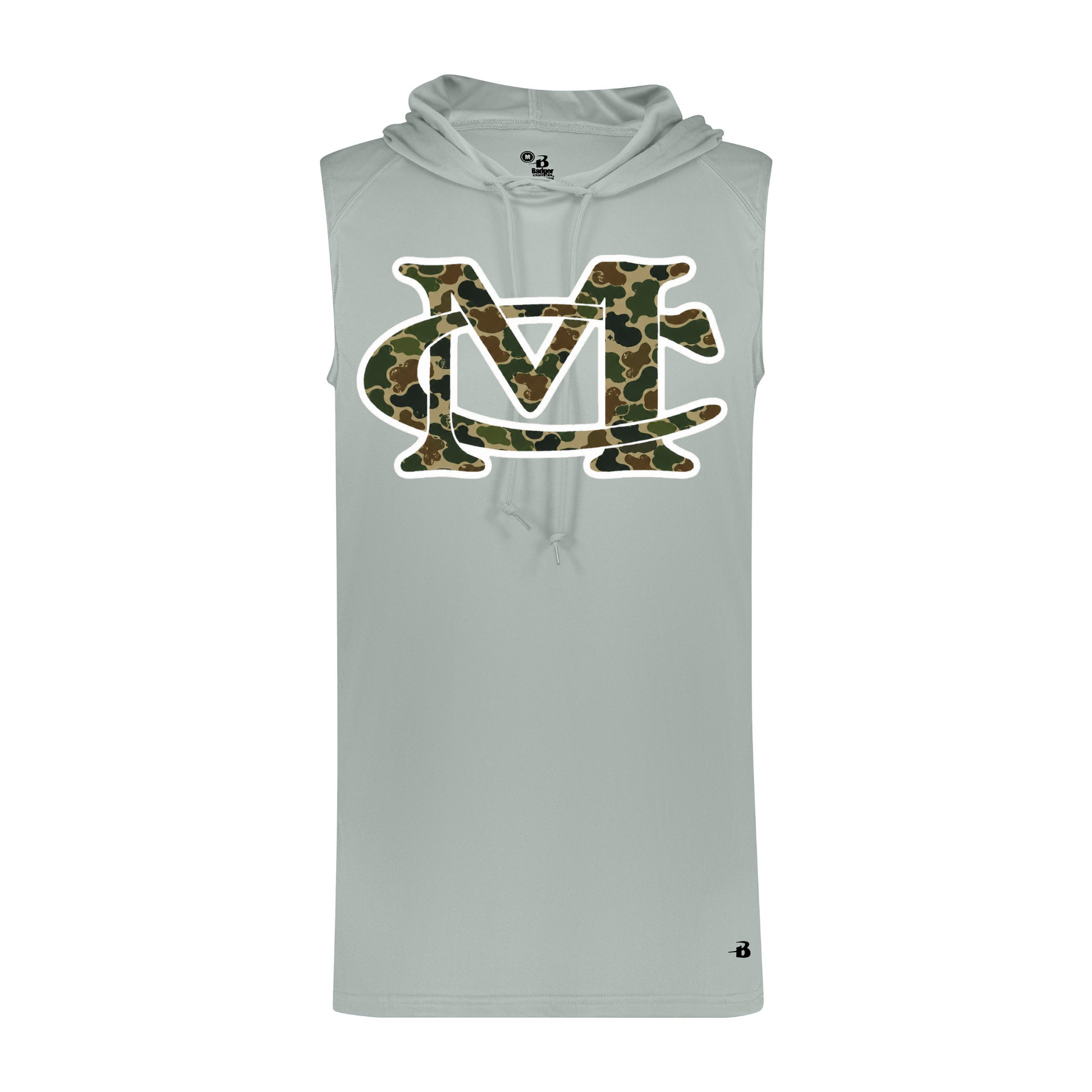 MC Duck Camo Sleeveless Hoodie - Silver