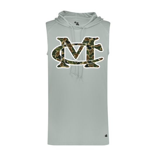 MC Duck Camo Sleeveless Hoodie - Silver