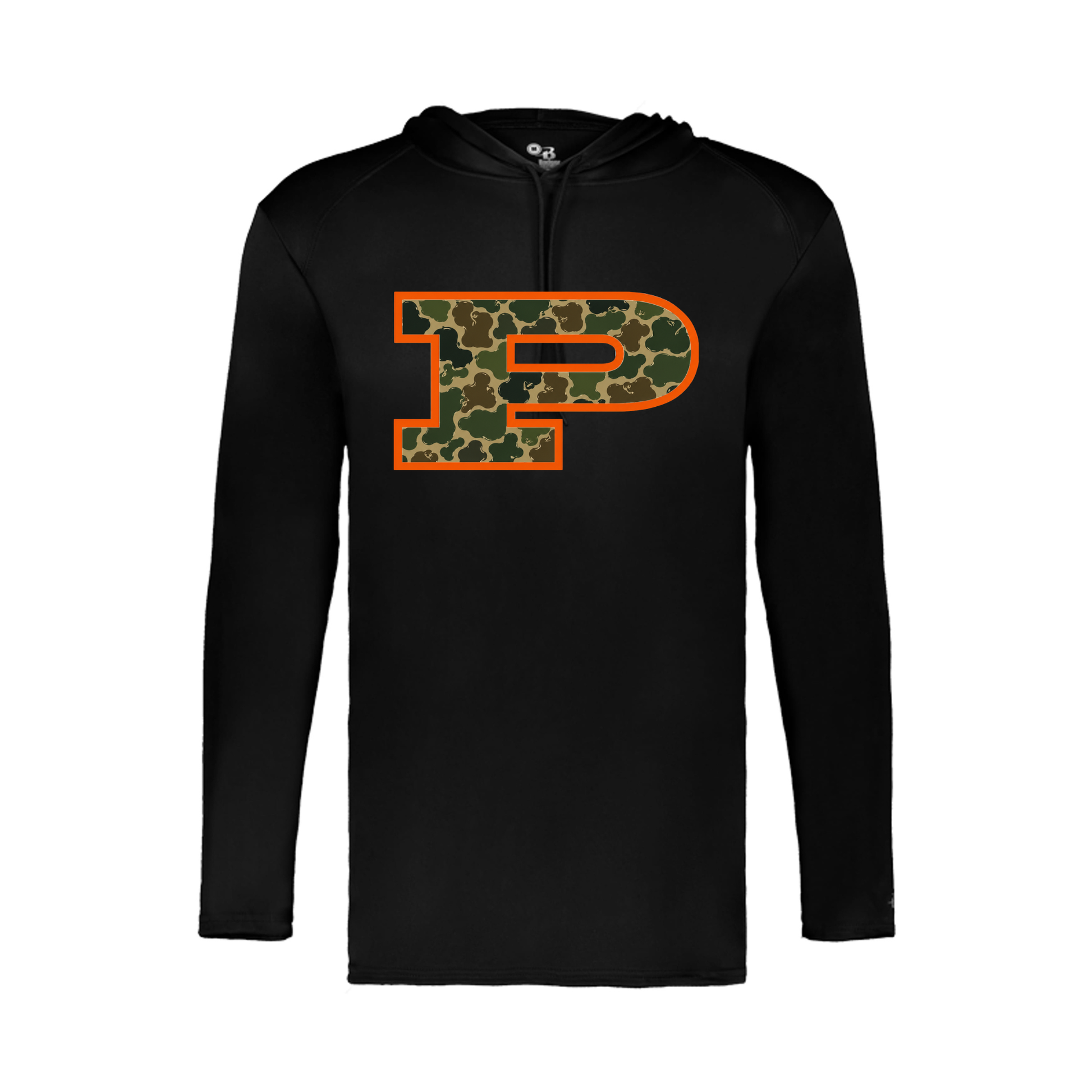 South Pittsburg Camo P Long-Sleeve Hoodie - Black