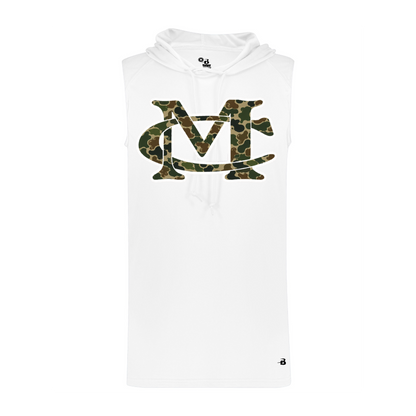 MC Duck Camo Sleeveless Hoodie - White